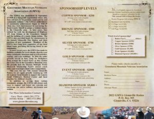 2022 Glennville Rodeo Sponsorship Opportunities